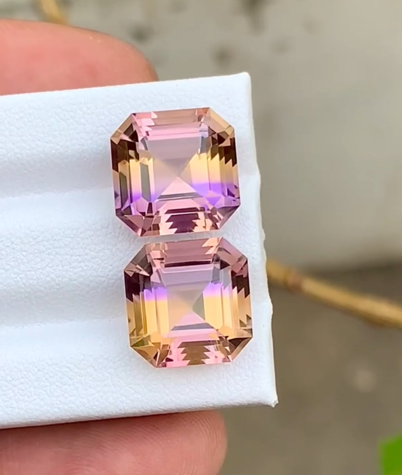 Bi Color Ametrine Pair